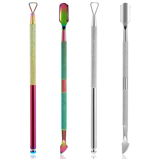 Guduling 4 PCS Lottery Ticket Scratcher Tool,Lotto Scratcher Tool for Lottery Sticker Label Film,Brings Good Luck,Cuticle Pusher Tools,Cuticle Tools for Professionals and Amateurs