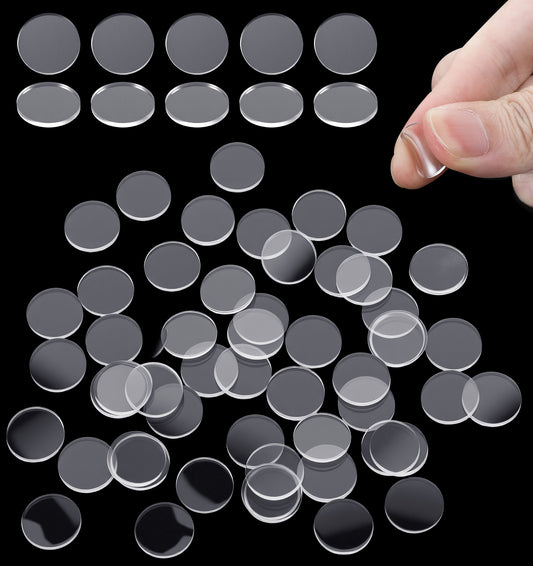 100Pcs Anti Slip Pads, 1.5cm Clear Rubber Bumper Pads for Glass Table Tops Rubber Feet Non-Adhesive Non Slip Protector Grippers Prevent Furniture from Sliding, Ideal for Home & Office, 2mm Thickness