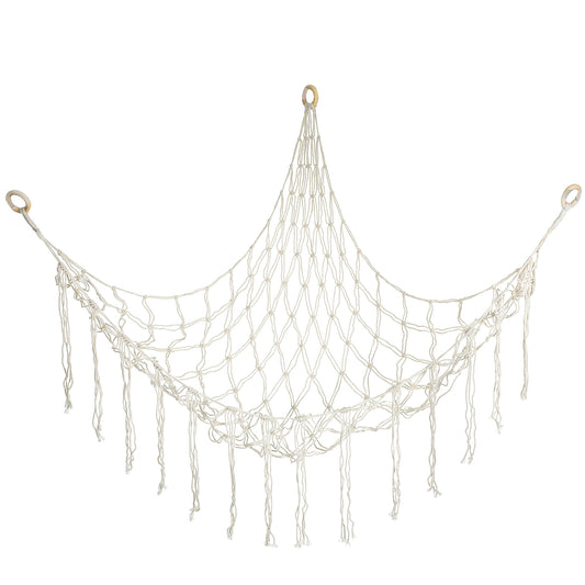 Classicseali Teddy Net Hammock, 140 x 80 cm Teddy Hammock Toy Storage Net, Durable and Stylish Hammocks for Soft Toys, Boho Nursery Decor - Perfect for Kids Bedroom and Playroom