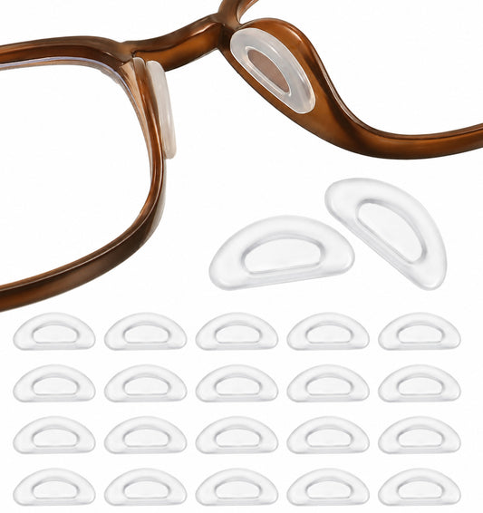 20 Pairs Anti Slip Nose Guards for Eyeglasses, Silicone Nose Pads