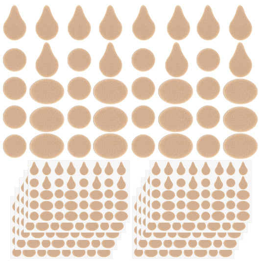 Classicseali 400pcs Ear Stickers,Waterproof Earring Support Patches,3 Shapes Earring Stickers for Heavy Earrings, for Supporting Heavy Earring Studs Brooches, Skin Color