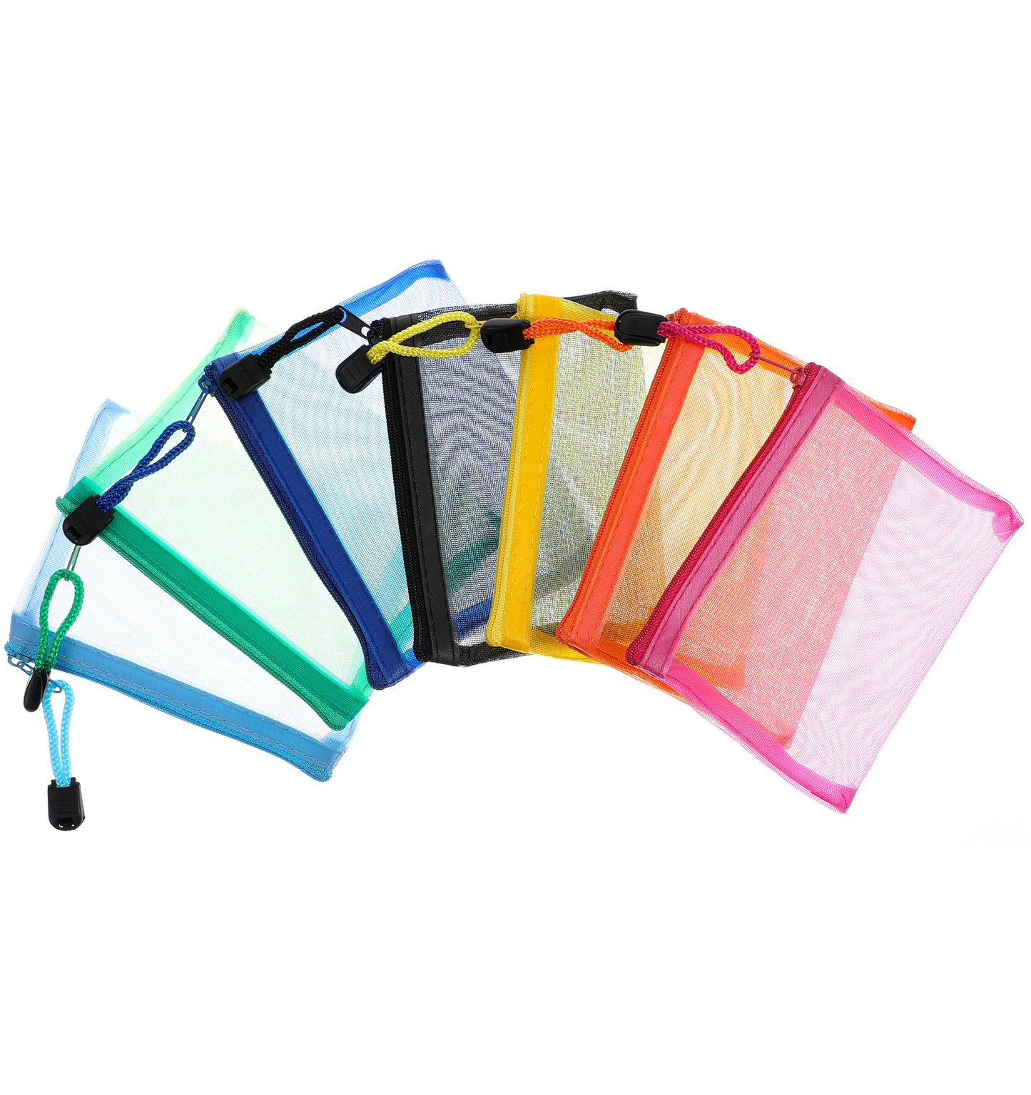 Mesh Zipper Bag Purse Organizer Pouches Makeup/Cosmetic Bag Travel Toiletry Bags Coin Pouch Daily Accessories