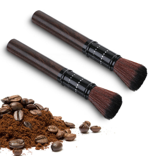 Oruola 2pcs Coffee Brush,Coffee Machine Cleaning Brushes,Coffees Brush Cleaning Brushes with Soft Bristle,Soft for Cleaning, for Barista Home Kitchen
