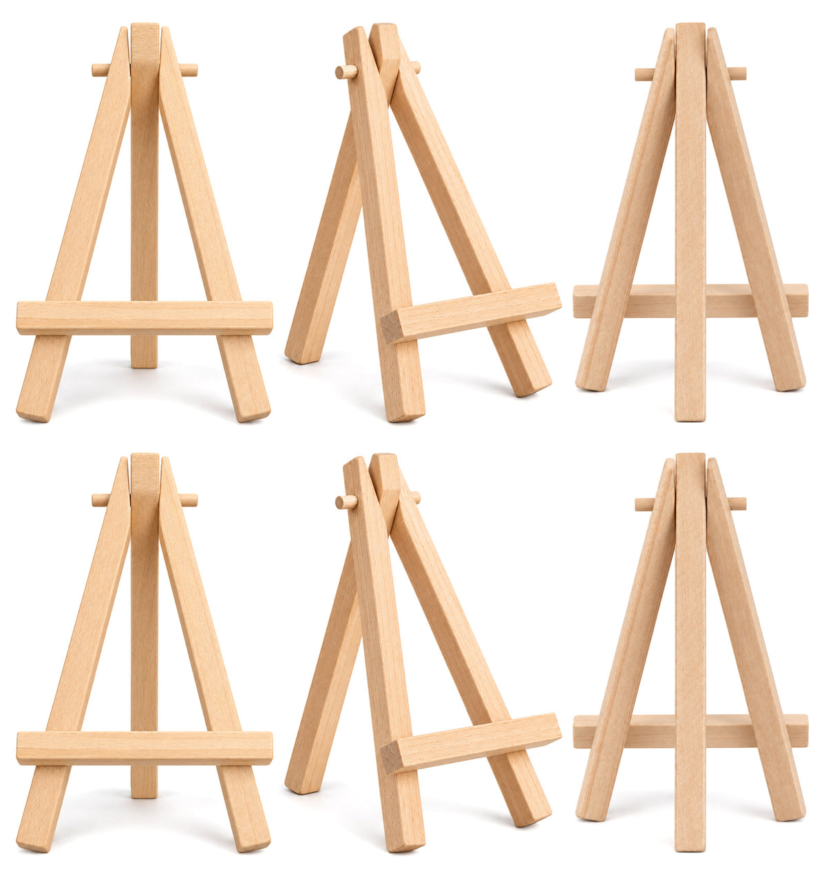 6 Pcs Mini Easel, Mini Easel Stand for Display and Painting