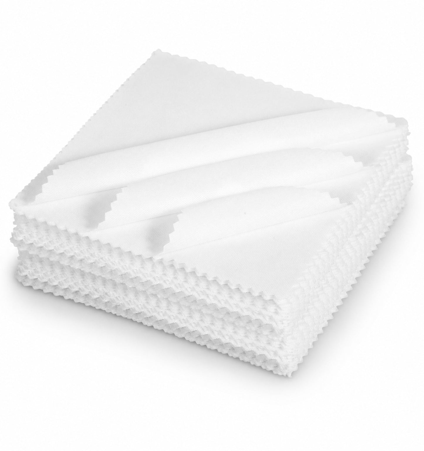 50 Pack Quilting Fabric, Fabric Squares White Cotton 5x5