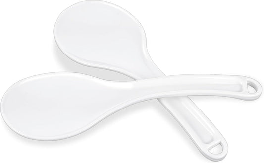 7.7" Rice Cooker Spoon Paddle for Serving Kitchen (White)