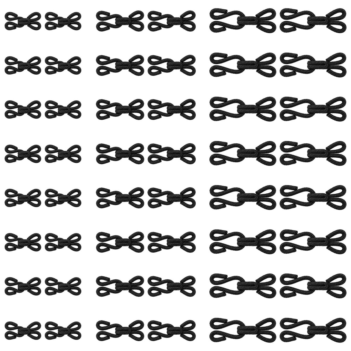 Classicseali 48 Pairs Hook and Eye Fastenings for Clothes