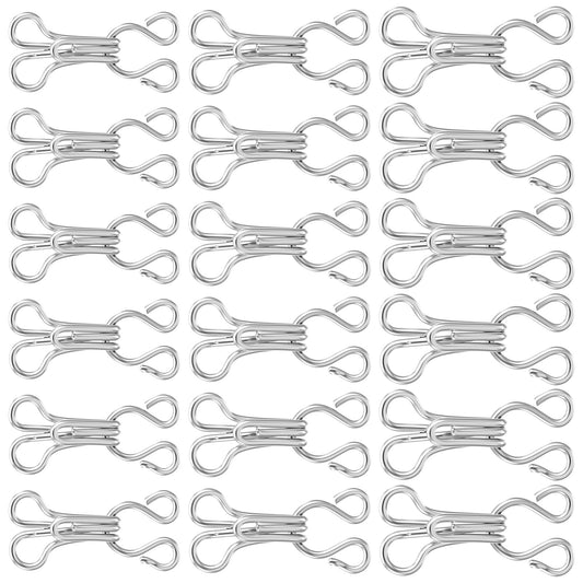 Elegaperma 240 Pcs Hook and Eye Latch Clothes,Hook Replacement (7/8/9mm)