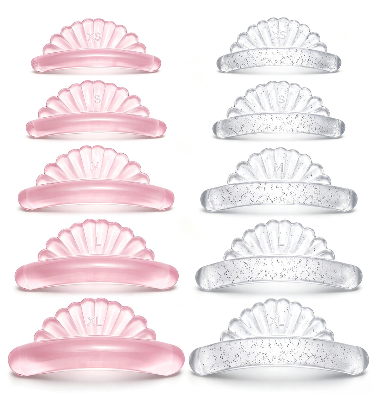 20 PCS Lash Lift Shields, 10 Pairs Lash Lift Pads (5 Sizes)