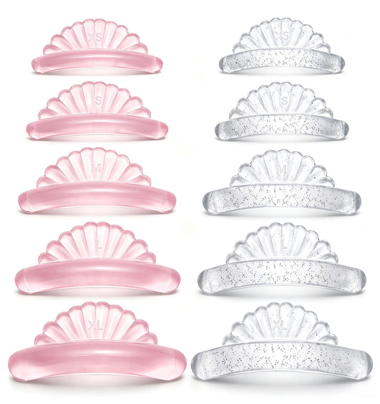 20 PCS Lash Lift Shields, 10 Pairs Lash Lift Pads (5 Sizes)