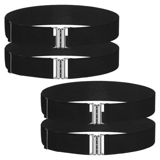 Elegaperma Garter, Elastic Thigh Garter Belt for Women, Adjustable Leg Garter for Thigh High Socks, Black Stretchable Garters for Costume Party Cosplay Dance Daily Wear Fashion Accessory
