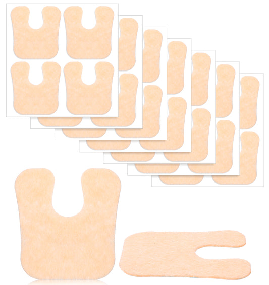 Callus Pads, 28Pcs Corn Pads for Feet U-Shaped Self-Adhesive Foot Pads Pressure Relief for Corns Calluses on Toes, Heels Ball of Foot, Stops Shoe Rubbing