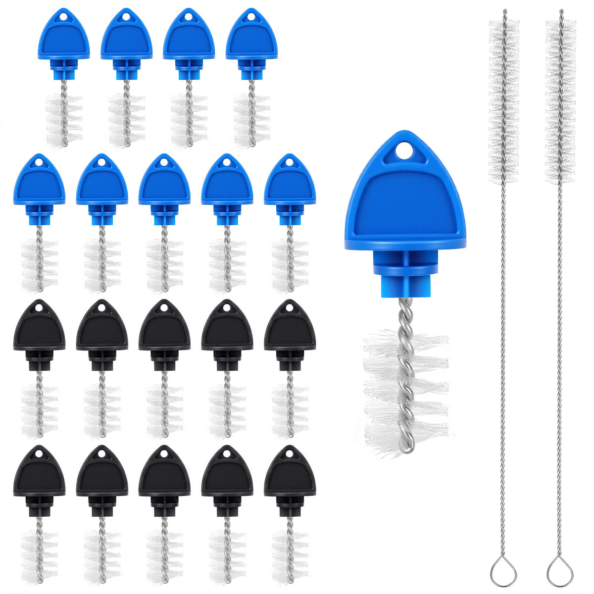 Classicseali 22 Pcs Nylon Beer Tap Brush, Reusable Beer Tap Plug Brushes