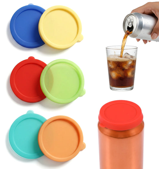 6 Pack Can Lids for Fizzy Drinks, Drink Can Lids for Soda Pop Coke