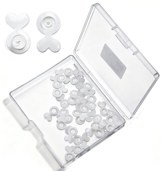 FRCTLNKG Silicone Earring Backs, 32Pcs Plastic Earring Backs Clear Silicone Earrings Lifters Back for Big Studs Earrings Back Replacements for Droopy Ears