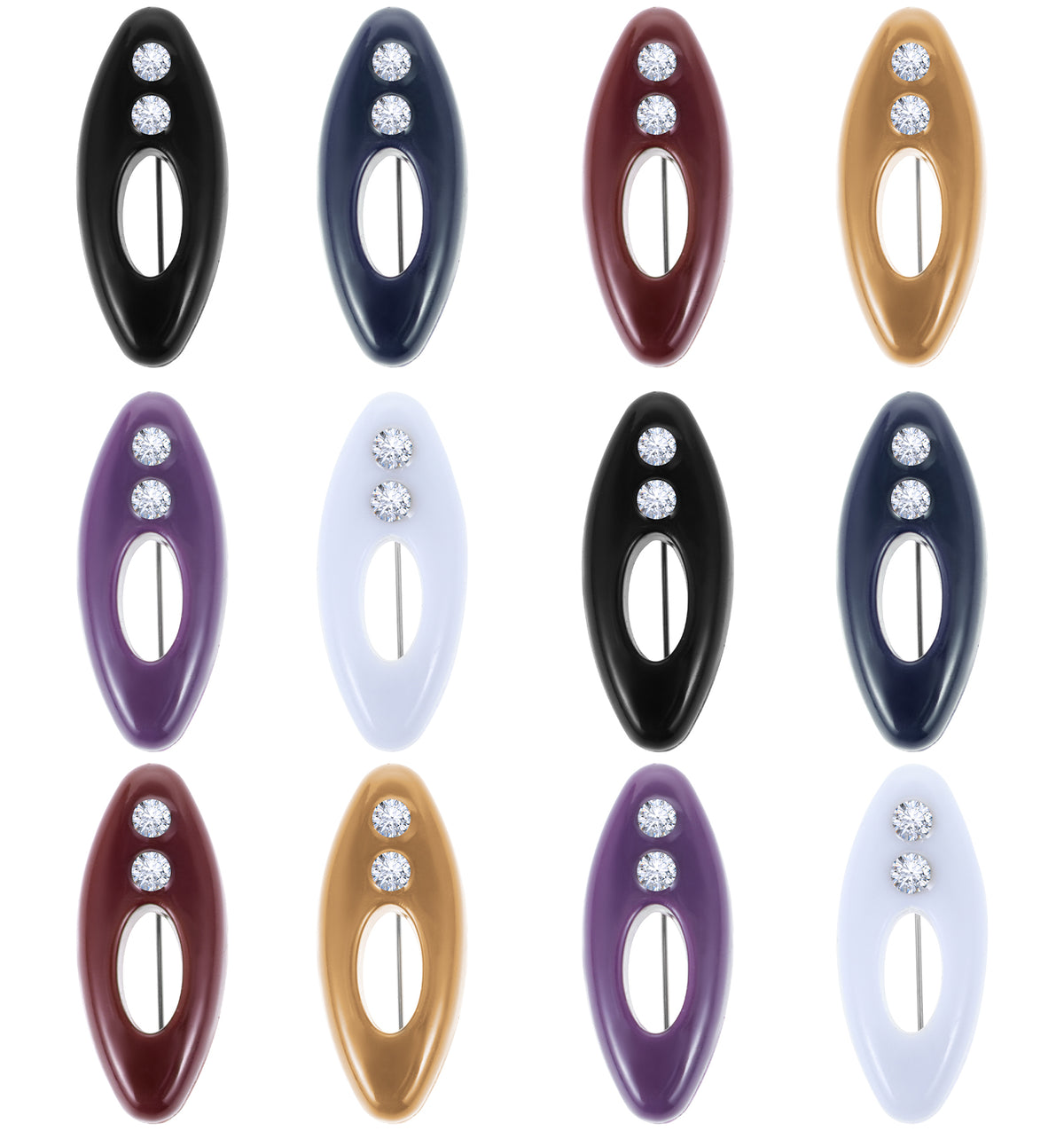 12 Pcs Hijab Pins for Wome, Scarf Clip for Hijabs Shawls, Hijab Safety Pins