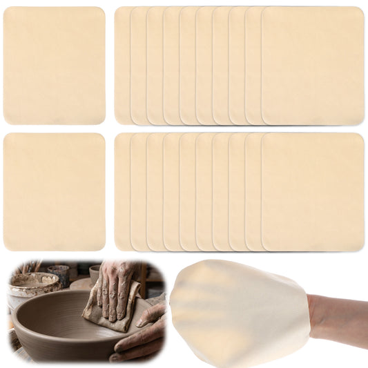25PCS Chamois for Craft,Soft Chamois Cloth