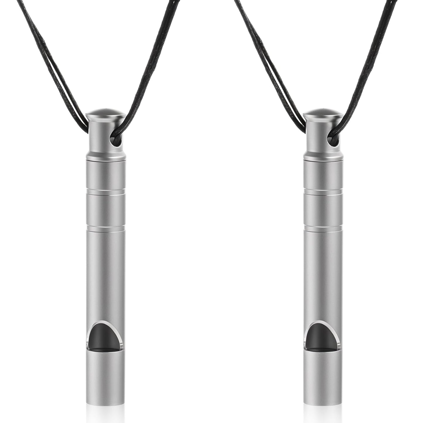 Thrymme 2 Pcs Whistle Emergency, Emergency Safety Whistle with Lanyard, Portable Survival Whistle, Waterproof Tool for Outdoor Camping, Hiking, Adventure Emergency