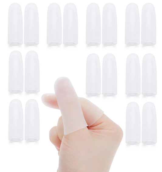 10 Pairs Silicone Finger Covers, Gel Finger Protectors Cots