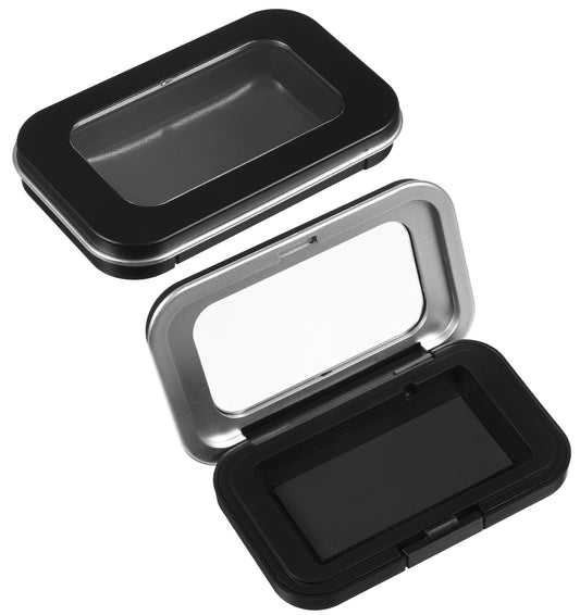 2Pcs Magnetic Needle Case, Magnetic Needle Holder with Clear Lid for Secure Storage, Portable Sewing Needle Case for Quilting & Crafts