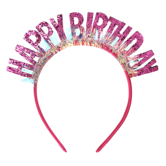 oruola Birthday Girl Headband,Birthday Headband for Women Girls, Colorful Happy Birthday Tiara Hair Accessories, Party Hats, Hair Accessories Gifts, Birthday Party Decorations