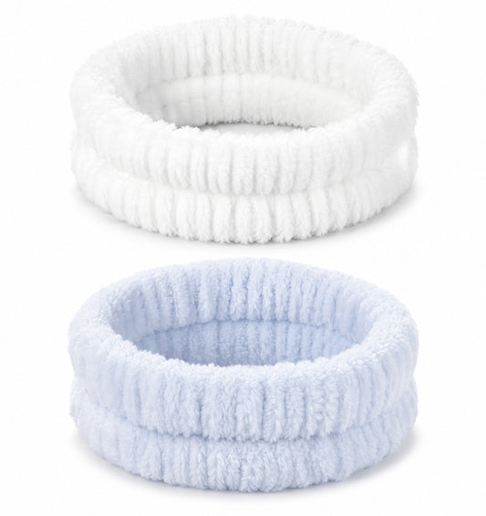 2Pcs Skincare Headband for Washing Face, Terry Cloth Spa Headband for Women