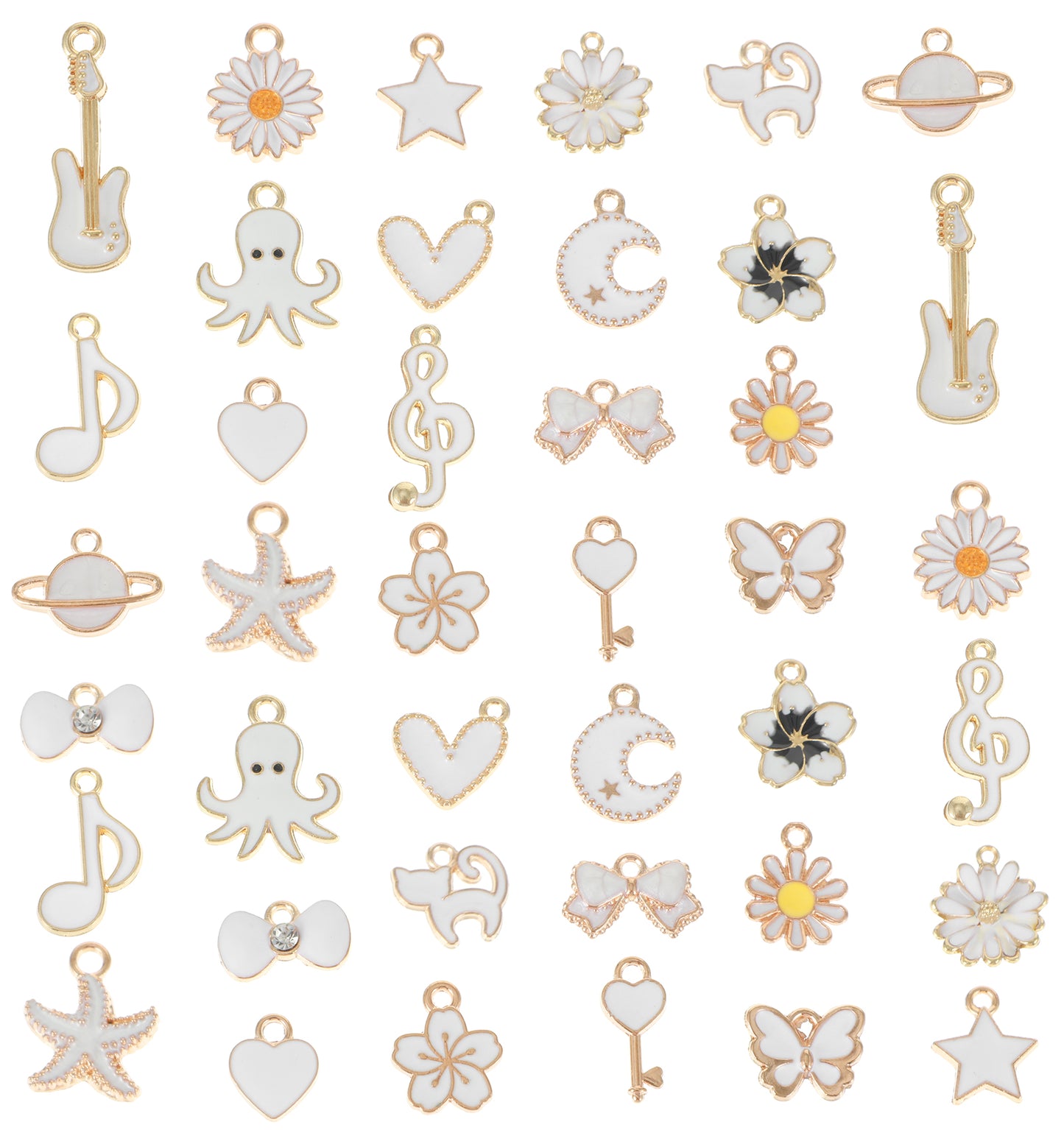 ValueBargain 40PCS Jewellery Charms, Alloy Jewellery Making Charm, Charms for Bracelet Making for DIY Jewelry Making Necklace Bracelet Keychain Craft Supplies