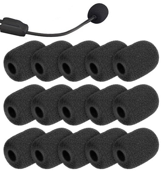15PCS Microphone Foam Cover, High-Density Microphone Cover