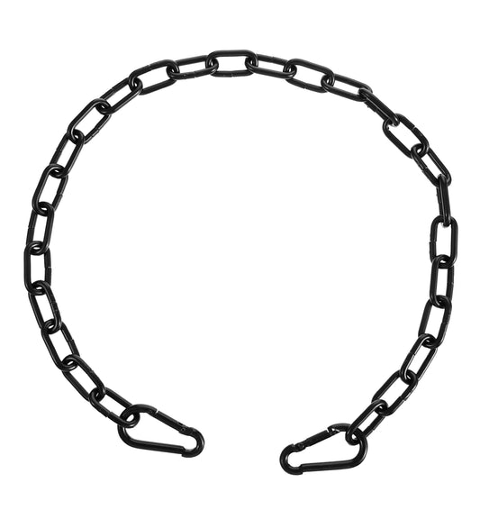 Gate Chain Metal, 20" Stainless Steel Link Chain Lock, Link and Lock Both-Ended Carabiners for Outdoor Fences Pet Cages Horse Goat Cow Corral Supplies