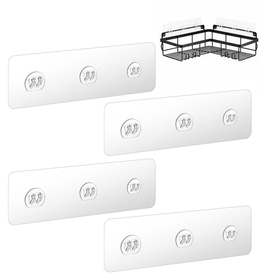 4 PCS Shower Caddy Adhesive Replacement, For No Drilling (26*7 Cm)
