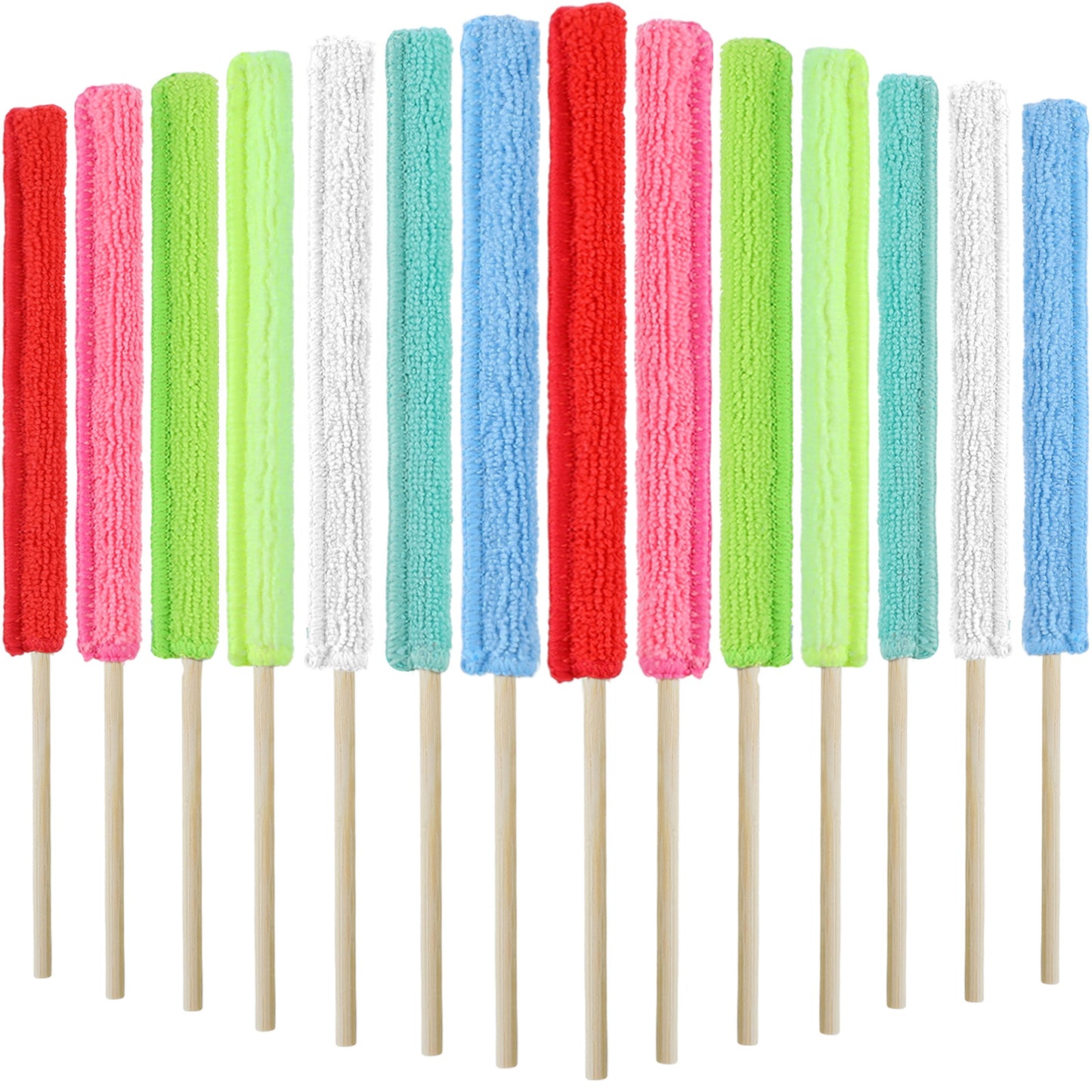 Classicseali 14 PCS Mini Duster Set, Fan Cleaner for Stand Up Fan, Small Duster, Air Vent Cleaners, Dryer Vent Cleaner Brush for Home Air Vents Window The Smallest Spaces