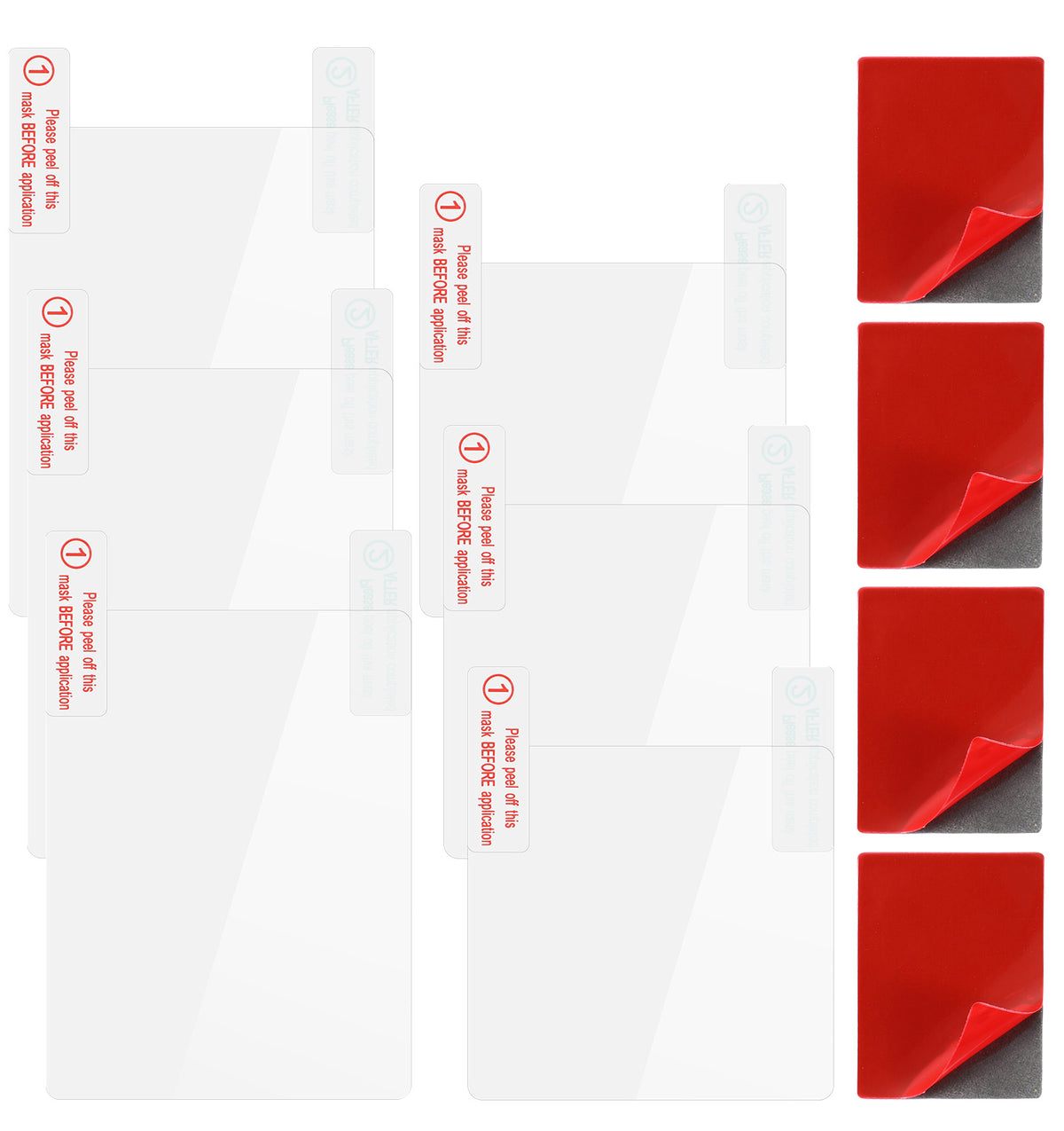 10 Pcs Electrostatic Film for Dash Cam, Sticker Shield for Windshields