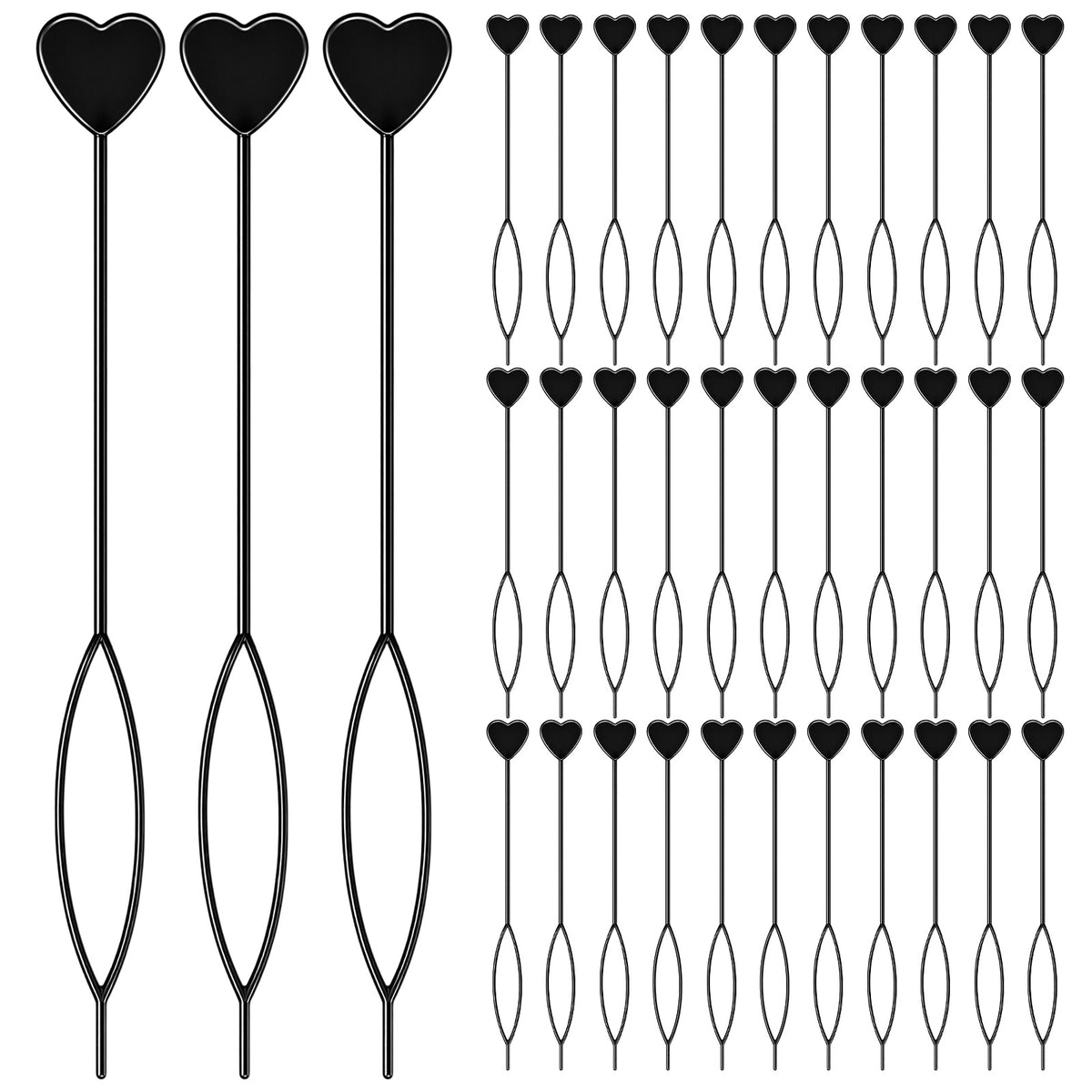 Classicseali 36 Pcs Topsy Tail Hair Tool,Plastic Beader for Hair Braids