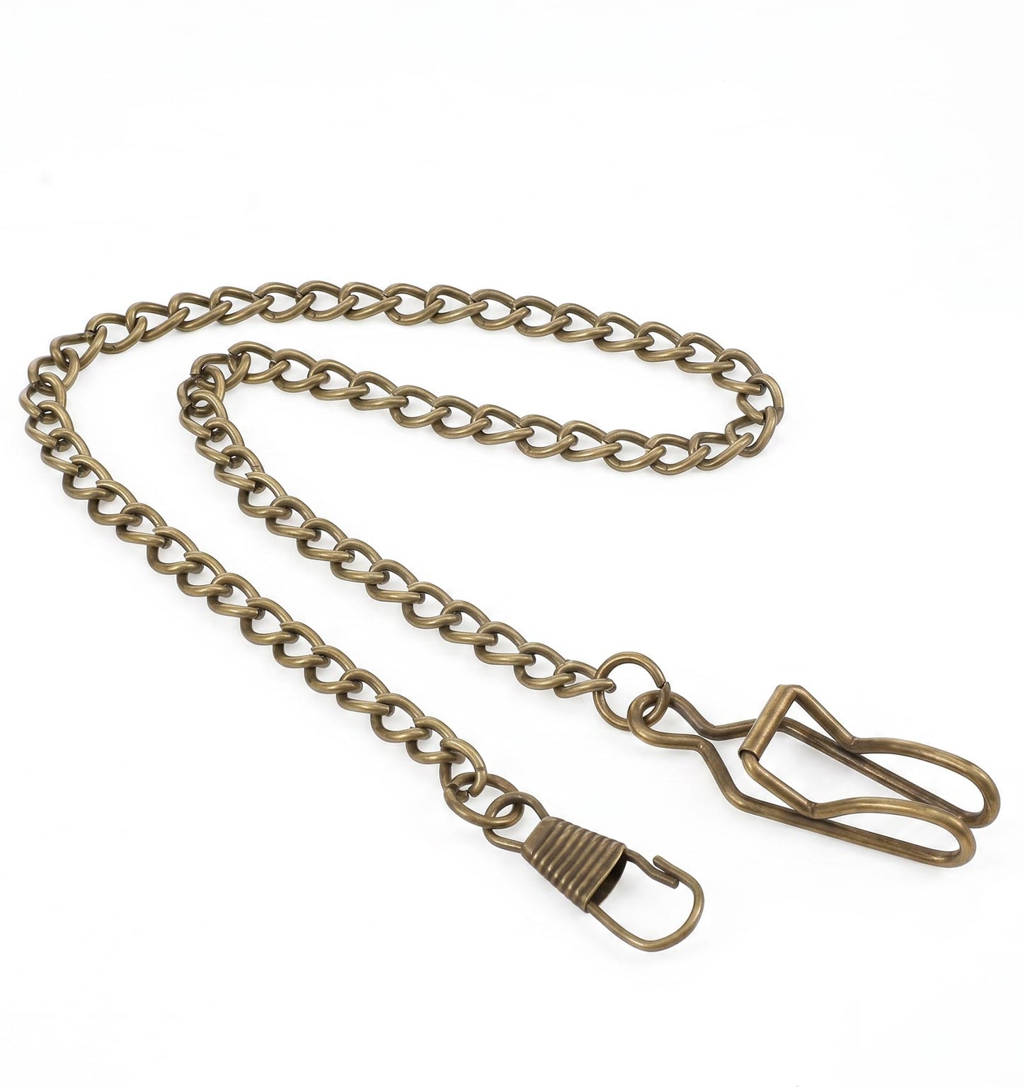 Pocket Watch Chain for Men, Antique Metal Pocket Watch Chain with Clip