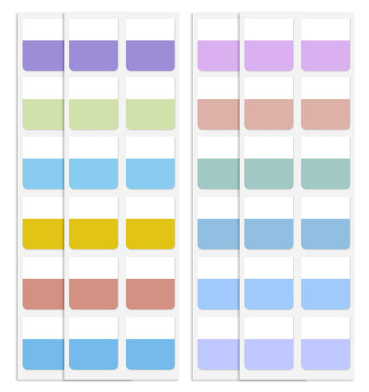 Index Tabs, 480 Pcs 2.5 cm Transparent Sticky Annotation Tabs for Annotating Books, Notebooks, Filing and Organizing Effortlessly, Locate The Page in a One Second, (Multi-Colored)