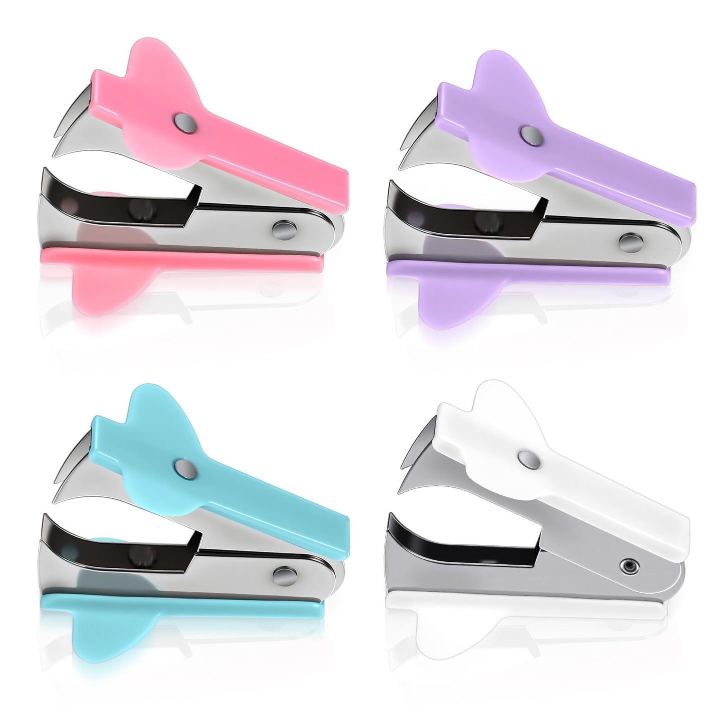 Guduling 4 Pcs Staples Remover,Stapler Remover Tool,Staple Removers,Staple Puller Removal Tool School,Office, and Home Use - Perfect for Teachers, Students, and Professionals Seeking Hassle-Free Stapl