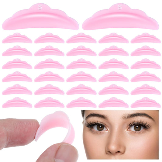100 PCS Lash Lift Shields, S Size Reusable Silicone Lash Lift Pads (Pink)