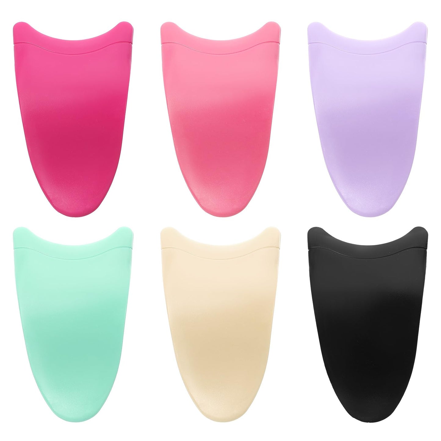 Elegaperma 6 PCS Eyelash Applicator, Dry-Positioning False Eyelash Applicator Lash Clamp Tool Kit with Silicone Tips for Easy Fake Eyelash Application Beginners