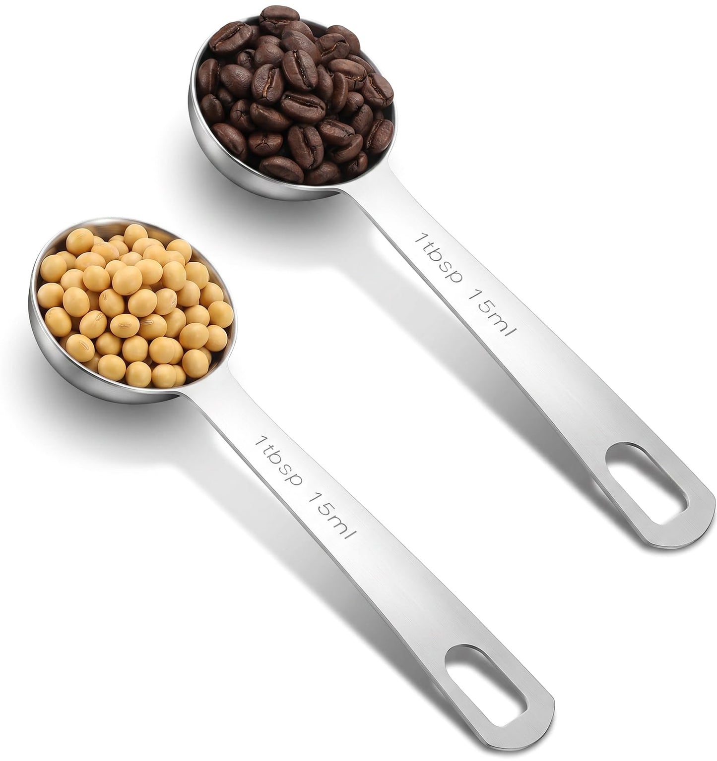 2 PCS 1 Tablespoon Measuring Spoon, Stainless Steel, 15 ml