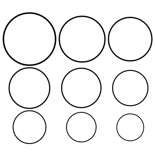 Elegaperma 0.6 mm Watch O Ring Seal, 112 Pieces O-Ring Watch Back Cover Sealing Ring, 13-40 mm Waterproof Watch Back Rubber Seal Set
