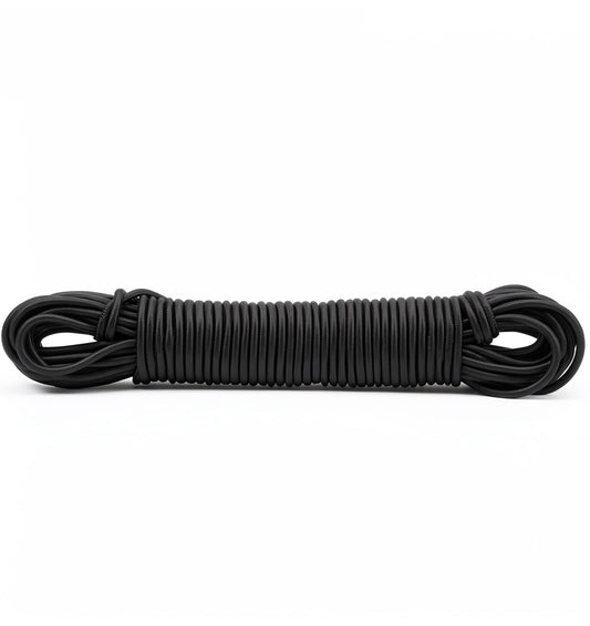 40Feet Black Elastic Cord, 2mm Elastic Round Cord Shock Cords for Tent Pole