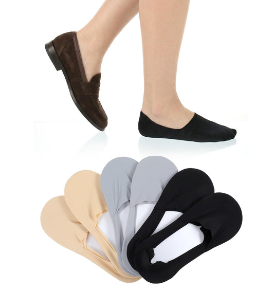 6 Pairs Loafer Socks for Men, No Show Low Cut Invisible Liner Socks