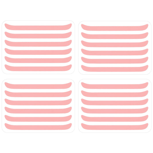 Classicseali Pack of 48 Lash Lifting Pads, Self-Adhesive, Eyelash Lifting Pads, Reusable Soft Eyelash Lifting Band, Silicone Perm Band for Eyelash Lifting, Compensator (Pink)