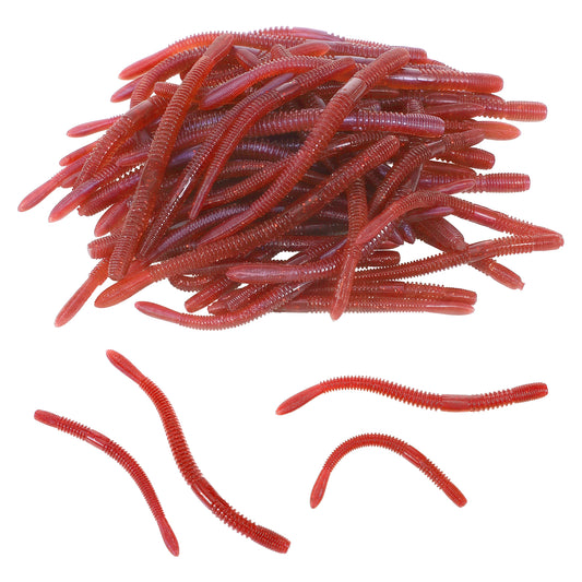 Classicseali 60 Pcs Fake Worms,Lifelike Fake Worm Soft Lure 3.54 & 4.72 In,Stretchy Toy Worms,for Halloween Sensory Bin April Fool's Day Party