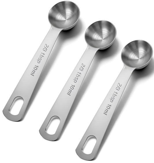 3/4 Teaspoon Measuring Spoon, 3Pcs Tablespoon Measure 3.75ml Metal Spoons for Cooking, Baking, Coffee, Spices, and Kitchen Essentials