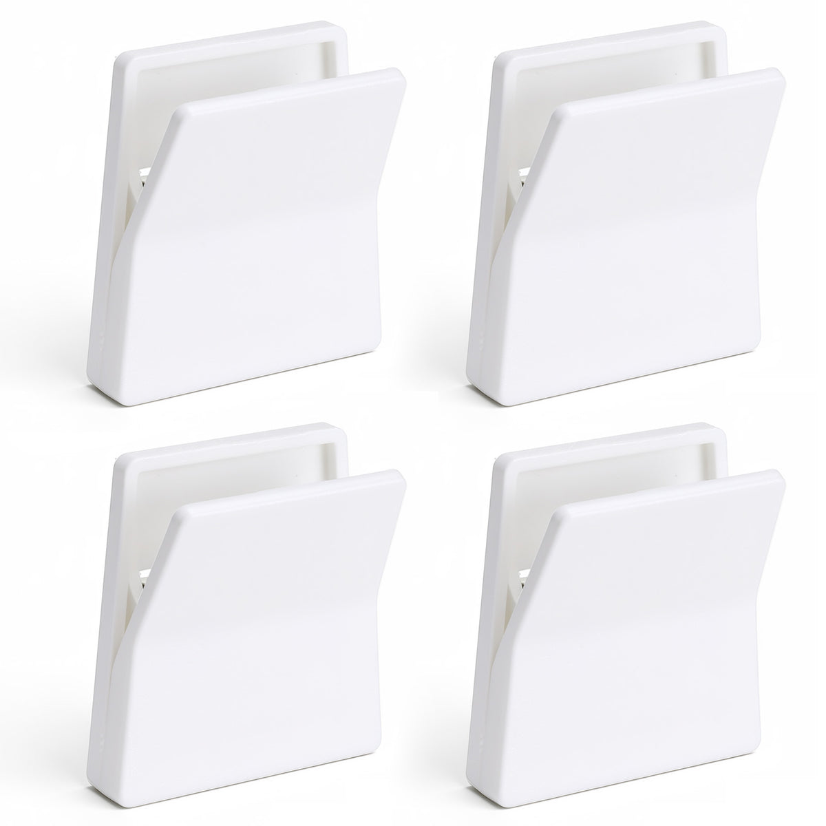 4 Pcs Tapestry Wall Hanging, Tapestry Hanging Clips No‑Drill, White