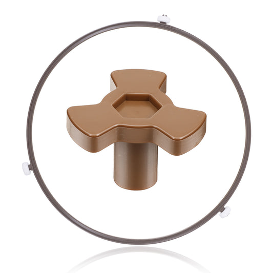 Guduling 2 Pcs Microwave Turntable Roller Ring,8.74-inch Microwave Roller Ring Replacement for Glass Tray, Fixes Stuck or Noisy Turntables, Smooth Heating Compatible with Most Brands