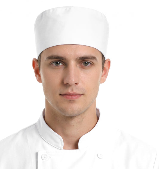 Thrymme Unisex Chef Hat, Adjustable Kitchen Cooking Cap, Breathable Mesh Top, Polyester Material, White Color, One Size Fits Most Adults