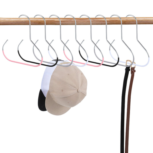 Classicseali 8PCS Hat Storage, Sturdy and Durable Ball Cap Holder, Hat Hanger Organizer, for Baseball Caps Closet Hangers for Hat Rack Storage Scarf Clothing Belt Tie Purse Holder (4 Colors)