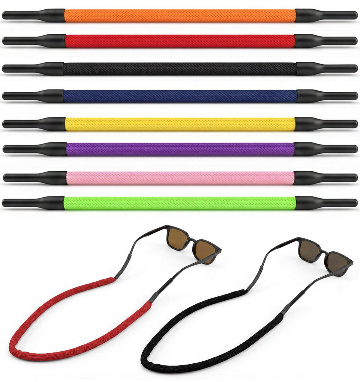 Floating Sunglas, 8PCS Floating Glasses Strap, For Outdoor Water Sports